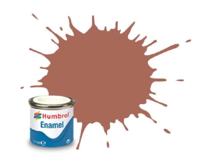 Humbrol 113 enamel - 14 ml roest bruin mat