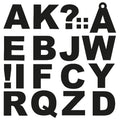 Stickers - letters - 5 cm - zwart