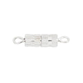 Schroefsluitingen - 4 mm - 4 stuks - zilverkleurig