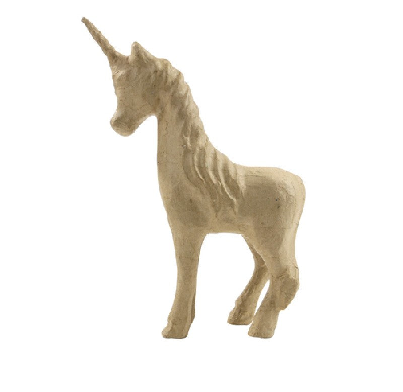 papiermaché - 21 cm unicorn