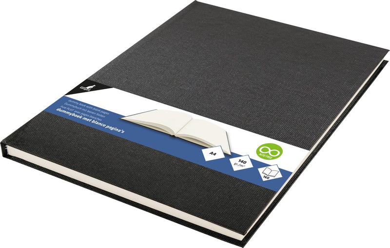 Kangaro dummy schetsboek - A4 - zwart linnen