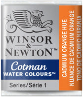 W&N Cotman Watercolours - half napje - cadmium orange hue
