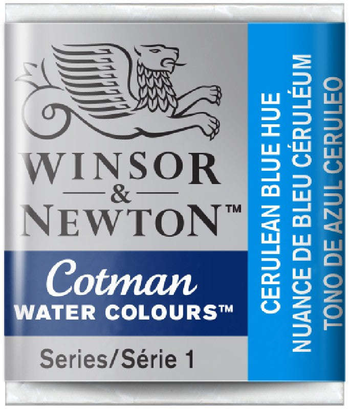 W&N Cotman Watercolours - half napje - cerulean blue hue