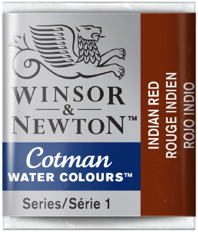 W&N Cotman Watercolours - half napje - indian red