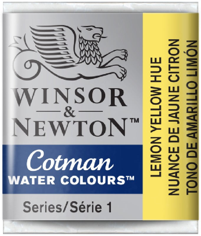 W&N Cotman Watercolours - half napje - lemon yellow hue