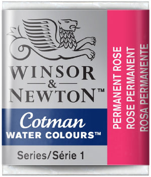 W&N Cotman Watercolours - half napje - permanent rose