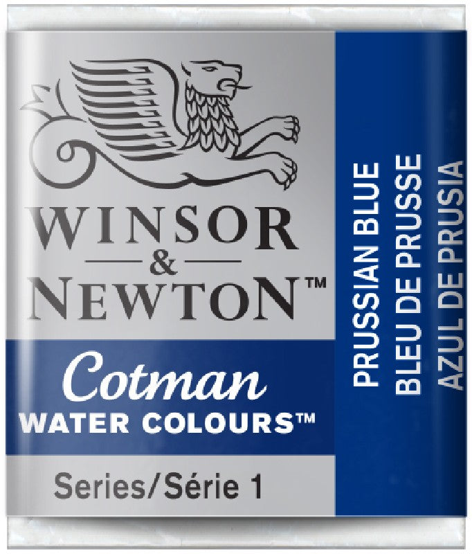 W&N Cotman Watercolours - half napje - prussian blue