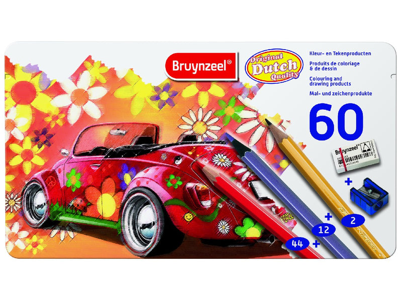 Bruynzeel Specials - kleur- en tekenset Kever - 60-delig