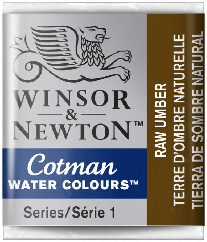 W&N Cotman Watercolours - half napje - raw umber