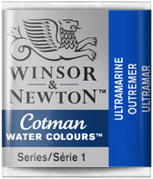 W&N Cotman Watercolours - half napje - ultramarine