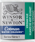 W&N Cotman Watercolours - half napje - viridian hue