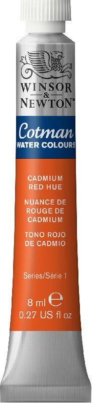W&N Cotman Watercolours - tube - 8 ml - cadmium red hue