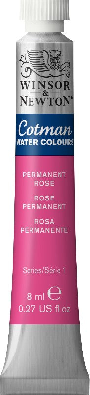 W&N Cotman Watercolours - tube - 8 ml - permanent rose