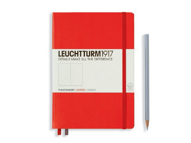LEUCHTTURM1917 - notebook A5 - stipjes - rood
