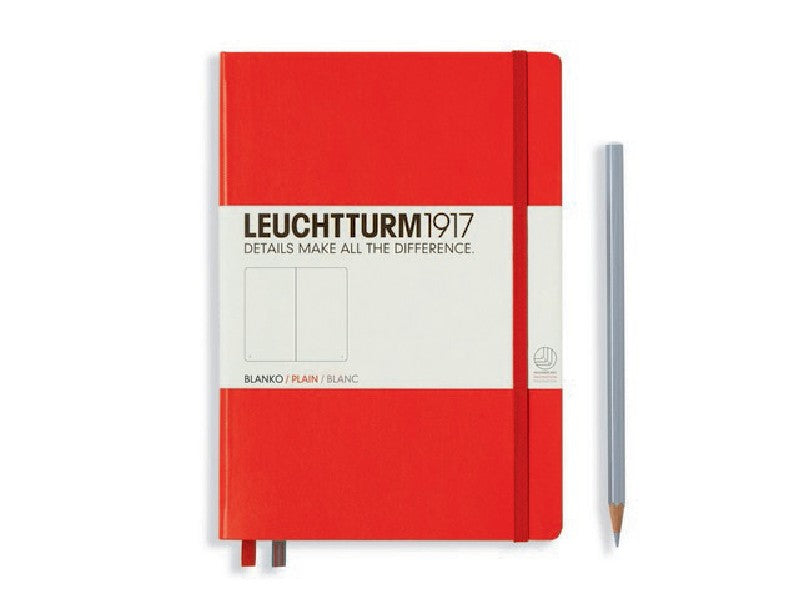 LEUCHTTURM1917 - notebook A5 - blanco - rood