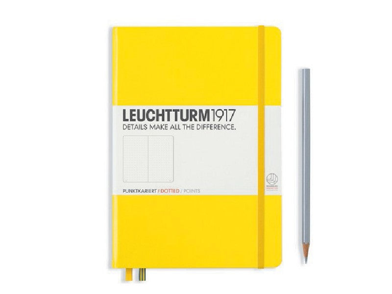 LEUCHTTURM1917 - notebook A5 - stipjes - geel