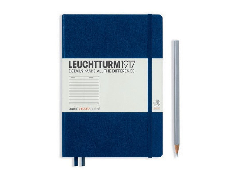 LEUCHTTURM1917 - notebook A5 - lijntjes - donkerblauw
