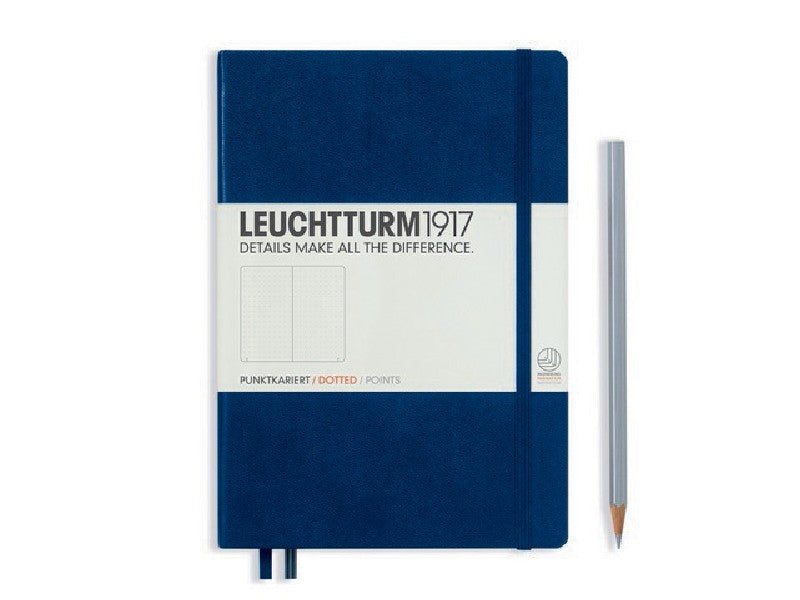 LEUCHTTURM1917 - notebook A5 - stipjes - donkerblauw