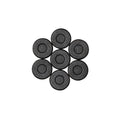 Magneten rond - 15 mm - 15 stuks