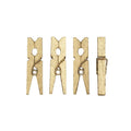 Mini wasknijpers - 48 stuks - goudkleurig