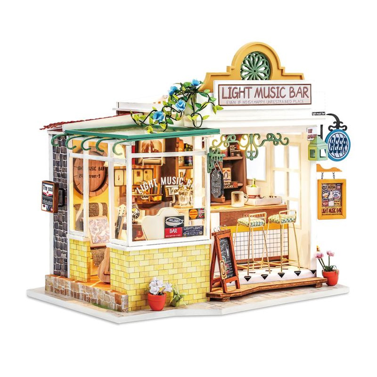 Robotime miniatuur DIY kit - Light Music Bar