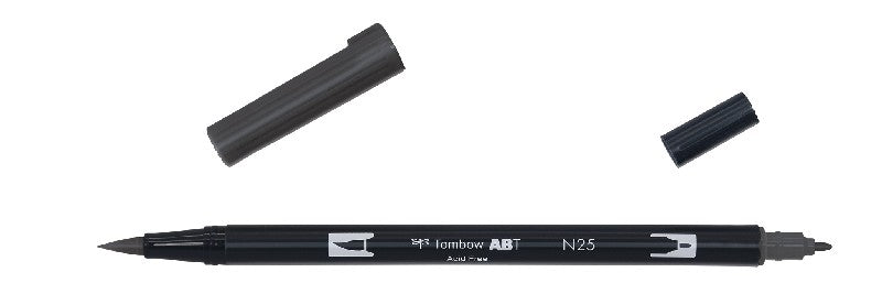 Tombow ABT Dual Brush Pen - N25 lamp black