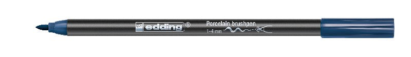 edding 4200 porcelain brushpen - 1 tot 4 mm - staalblauw