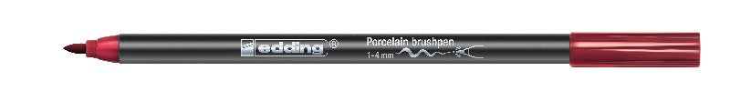 edding 4200 porcelain brushpen - 1 tot 4 mm - karmijn