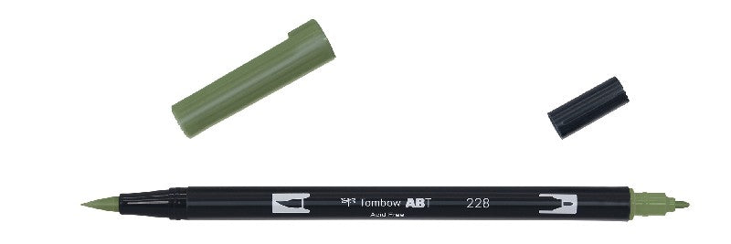 Tombow ABT Dual Brush Pen - 228 grey green