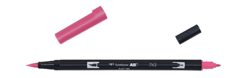 Tombow ABT Dual Brush Pen - 743 hot pink