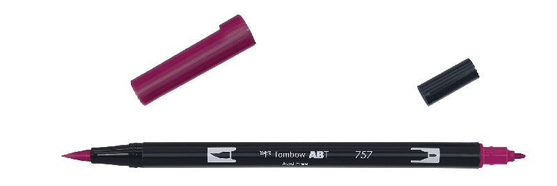 Tombow ABT Dual Brush Pen - 757 port red