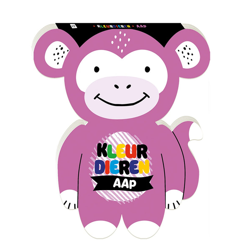 Kleurboek - Kleurdieren - Aap