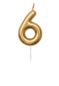 Cijferkaars - goud - 6