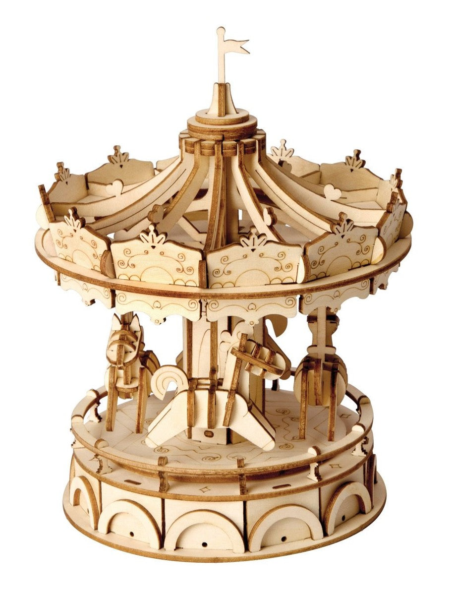 Robotime houten 3D puzzel - Merry-Go-Round