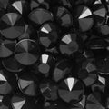 Strass stenen - diamantvorm - zwart