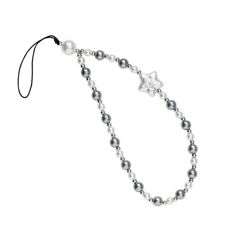 Telefoonkoord - 18 cm - wit/zilver