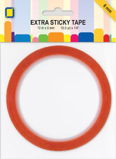 Dubbelzijdige tape - extra sticky - 6 mm