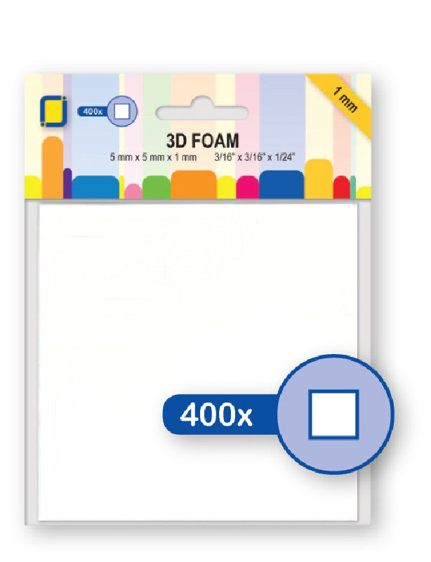 3D Foamblokjes- 5x5x1 mm