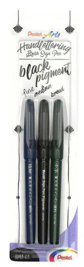 Pentel Brush Sign Pen - black pigment edition