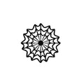 Doilies spinnenweb zwart Ø15cm