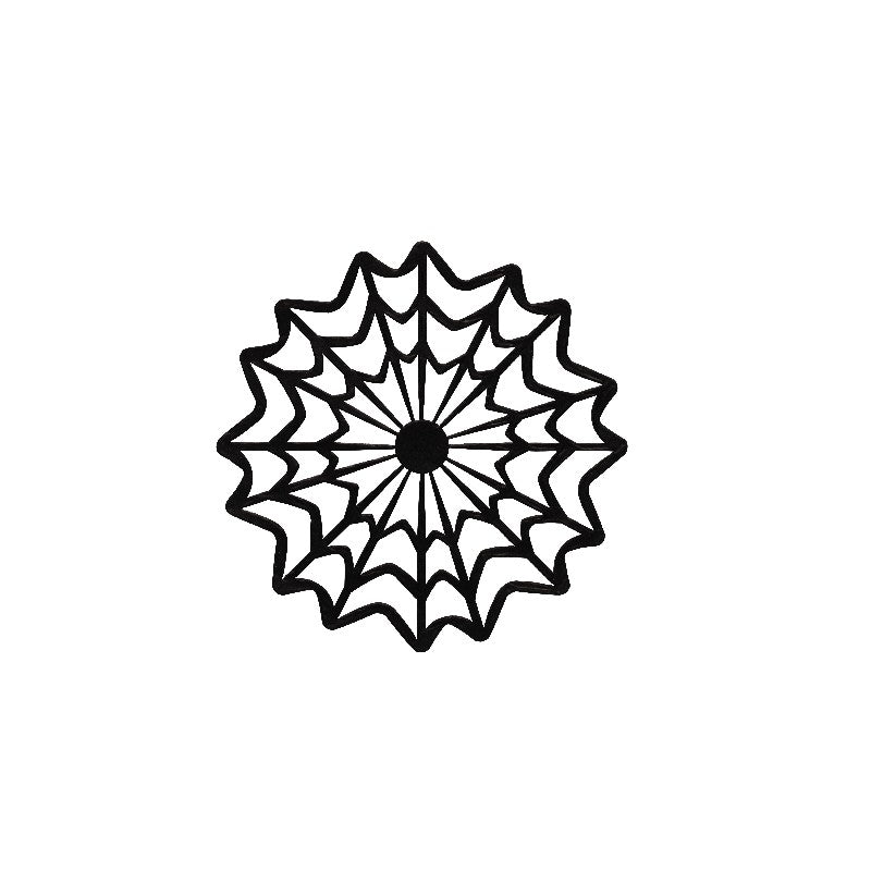 Doilies spinnenweb zwart Ø15cm