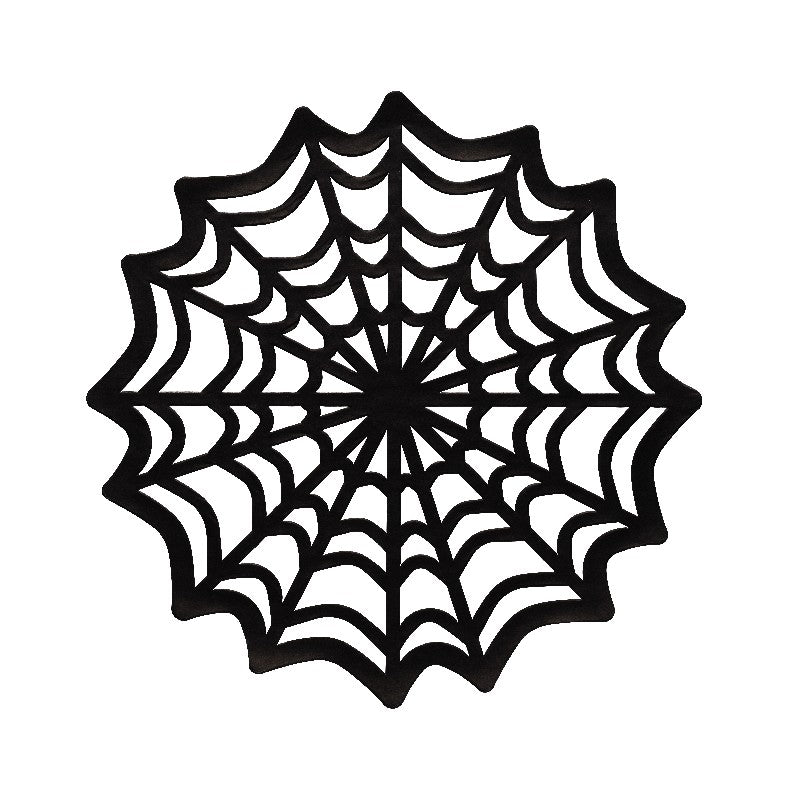 Doilies spinnenweb zwart Ø 25,5 cm