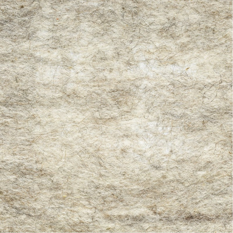 Nepal wool wolvilt - 30x42 cm - 3 mm - beige melange