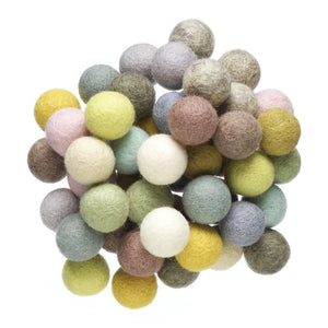 Wolvilt bolletjes - Ø20 mm - 50 stuks - pastelmix