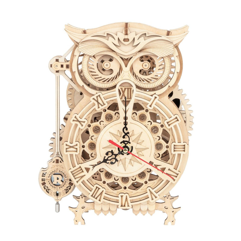 Robotime houten 3D puzzel - Owl Clock    