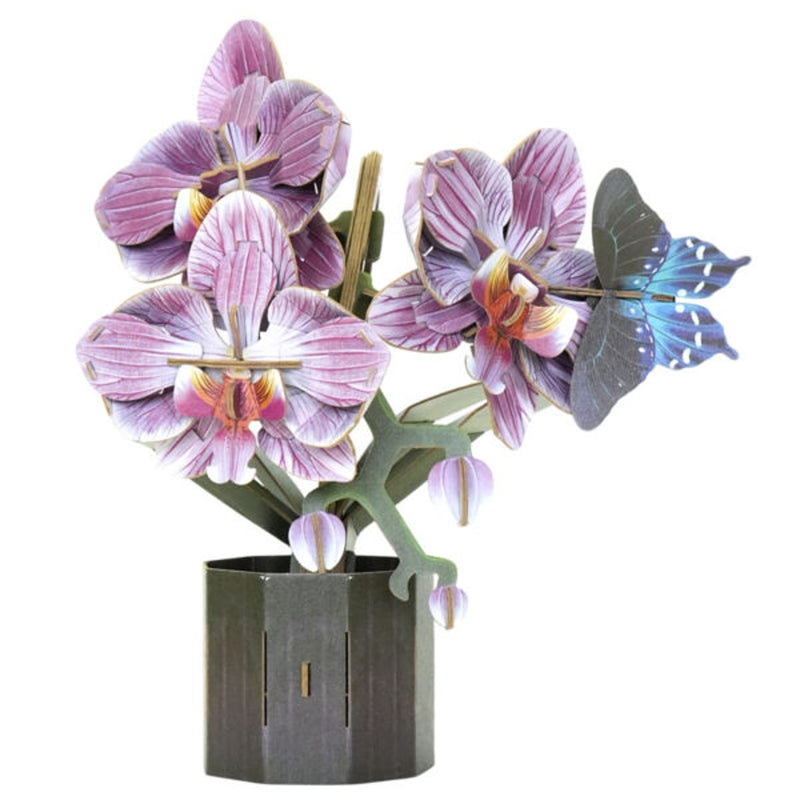 MakeBug 3D modelbouwpakket - orchid met Pipevine Swallowtail