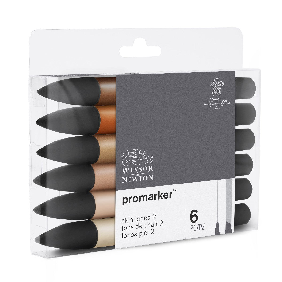 Winsor & Newton Promarker - 6 stuks - skin tones 2