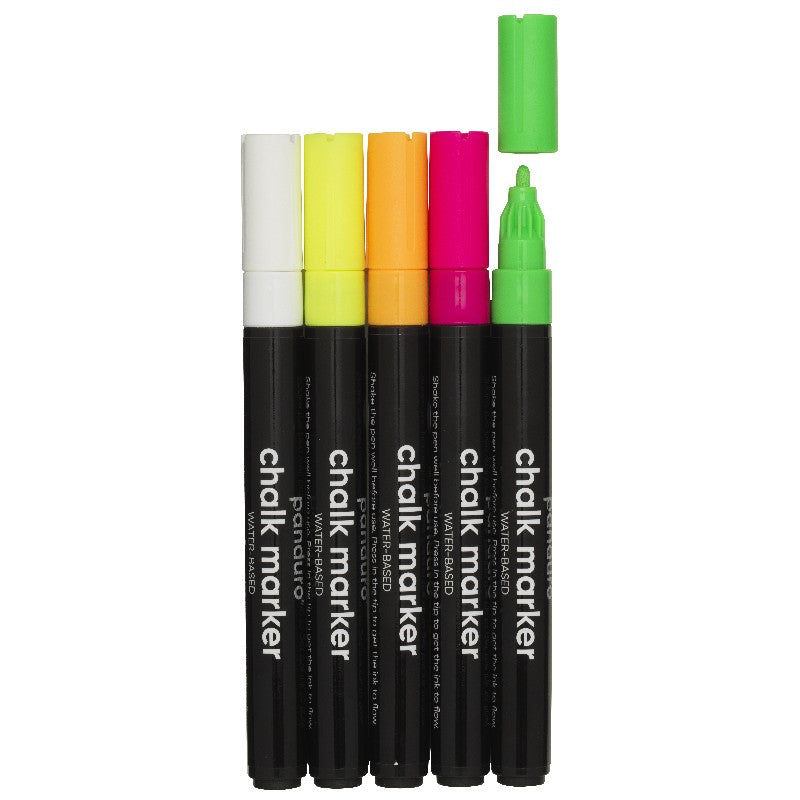 Panduro krijtmarker set - 2 mm - 5 stuks