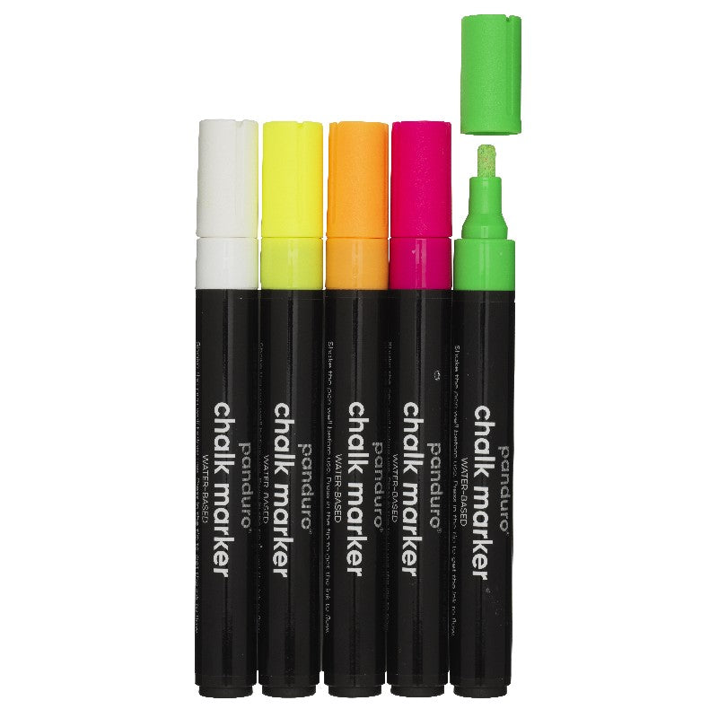 Panduro krijtmarker set - 3 mm - 5 stuks