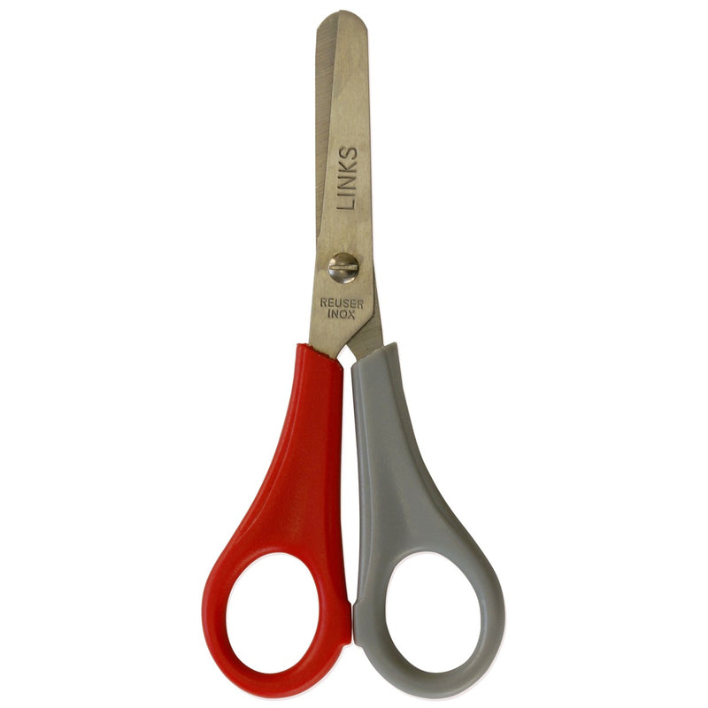 Knutsel-/schoolschaar afgeronde punt linkshandig - 13 cm